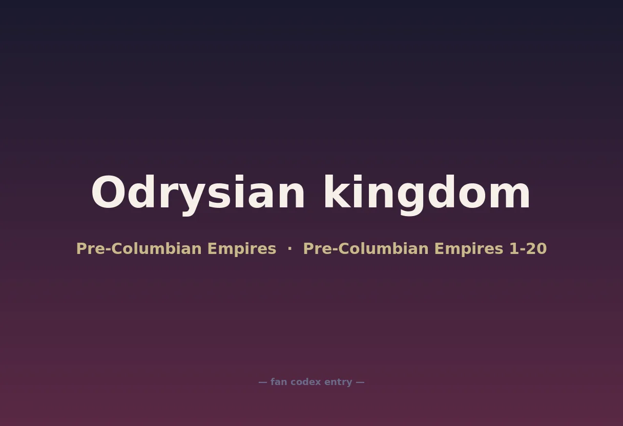 Odrysian kingdom