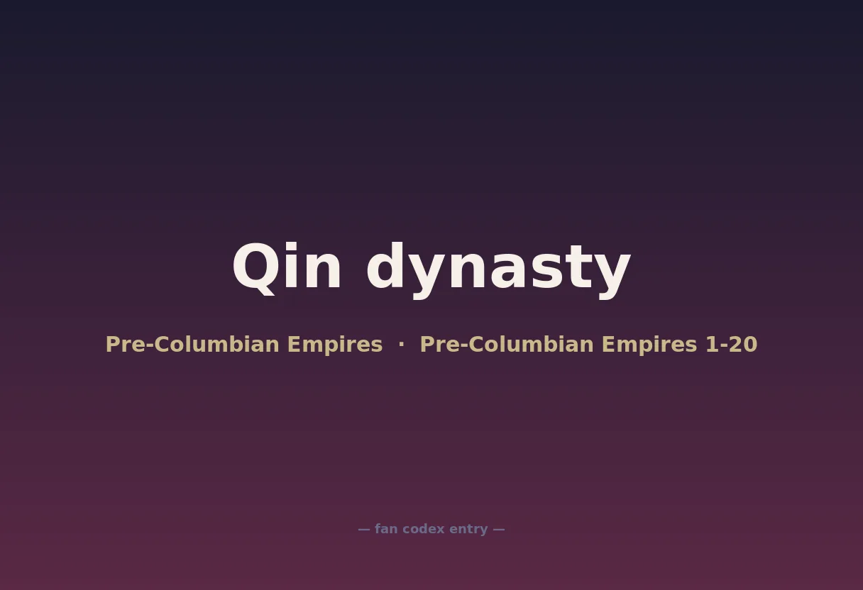 Qin dynasty