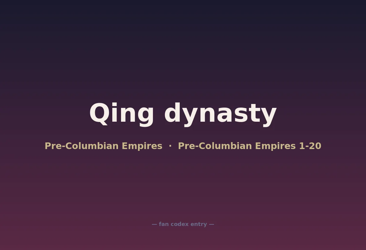 Qing dynasty