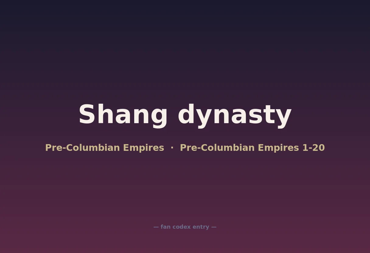 Shang dynasty