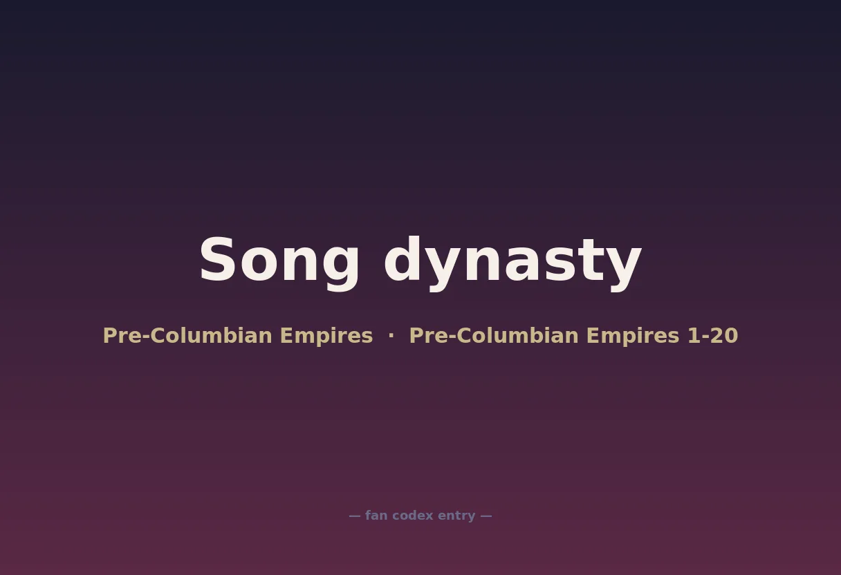 Song dynasty