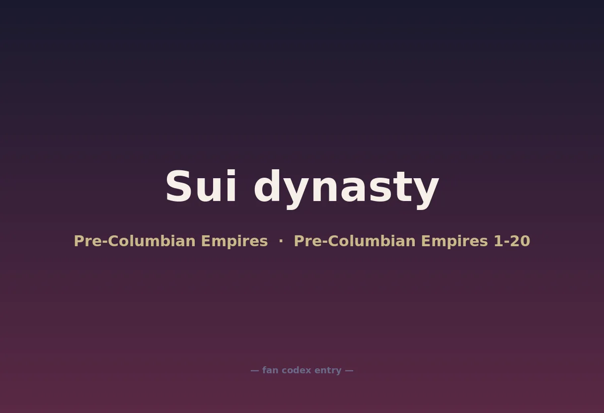 Sui dynasty