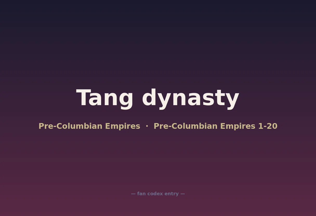 Tang dynasty
